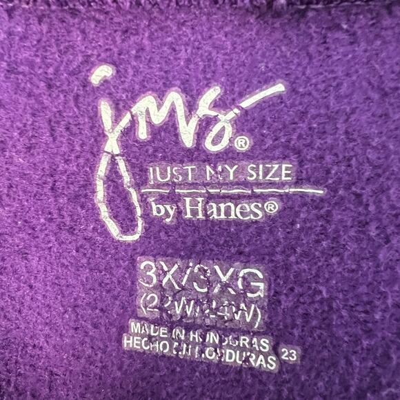 Just My Size Purple Sweatshirt Womens 3X Athleisure Casual Everyday Wear Lounge - Picture 2 of 10